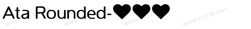 Ata Rounded字体转换